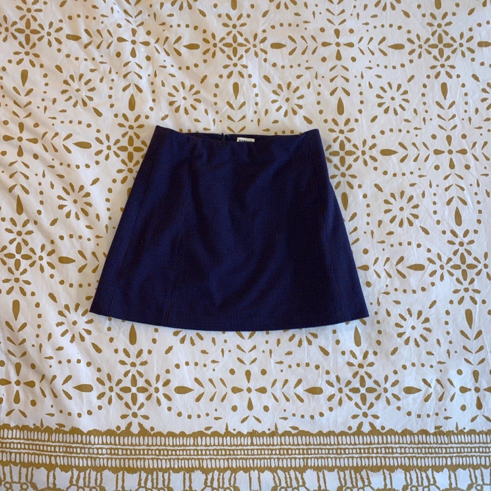 Plaid mini skirt